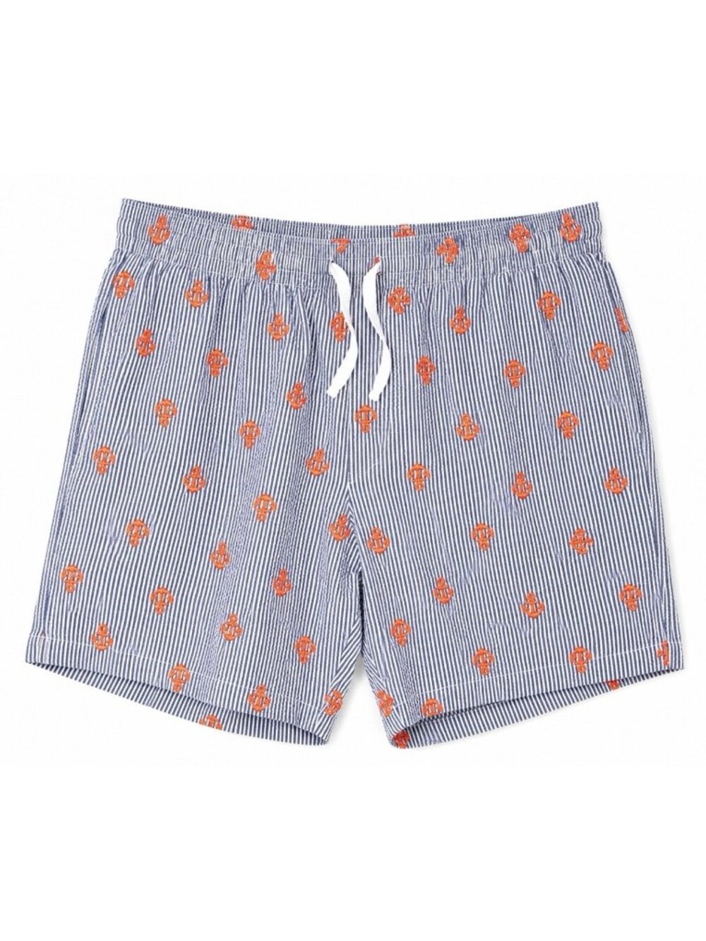 Chubbies Shorts Swim Trunks Mens 2XL XXL Anchors Nautical 5.5” Blue White Stripe